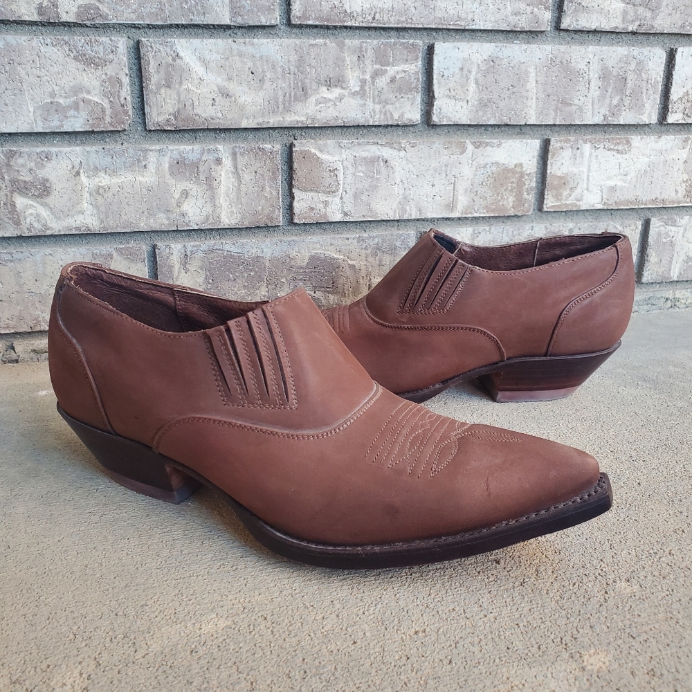 Rags Leather western cowboy women's bootie ankle boots